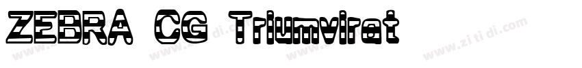 ZEBRA CG Triumvirat字体转换